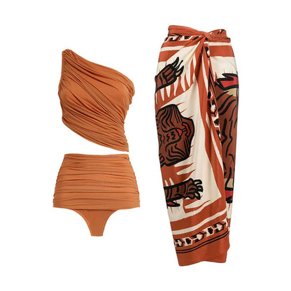 Polyester Beach Swimwear | High Waist, Women’s Bikini Set