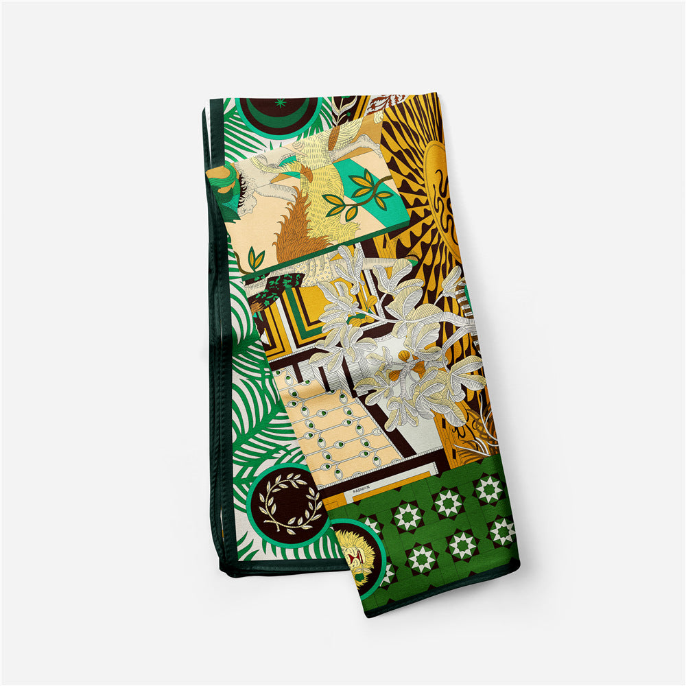 Imitation Silk Small Square Scarf | 53cm