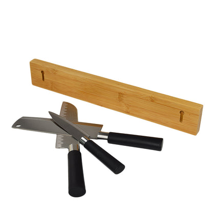 Bamboo Knife Rack | 40x6x2cm, Wall Hanging Storage