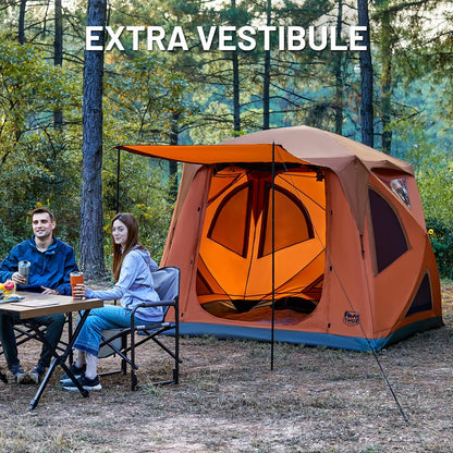 Weather Resistant Pop-Up Tent | 4 Person, Green