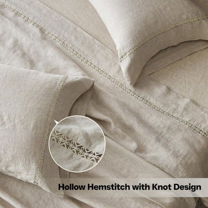 Linen Sheet Set | 100% Pure Linen, Full Size