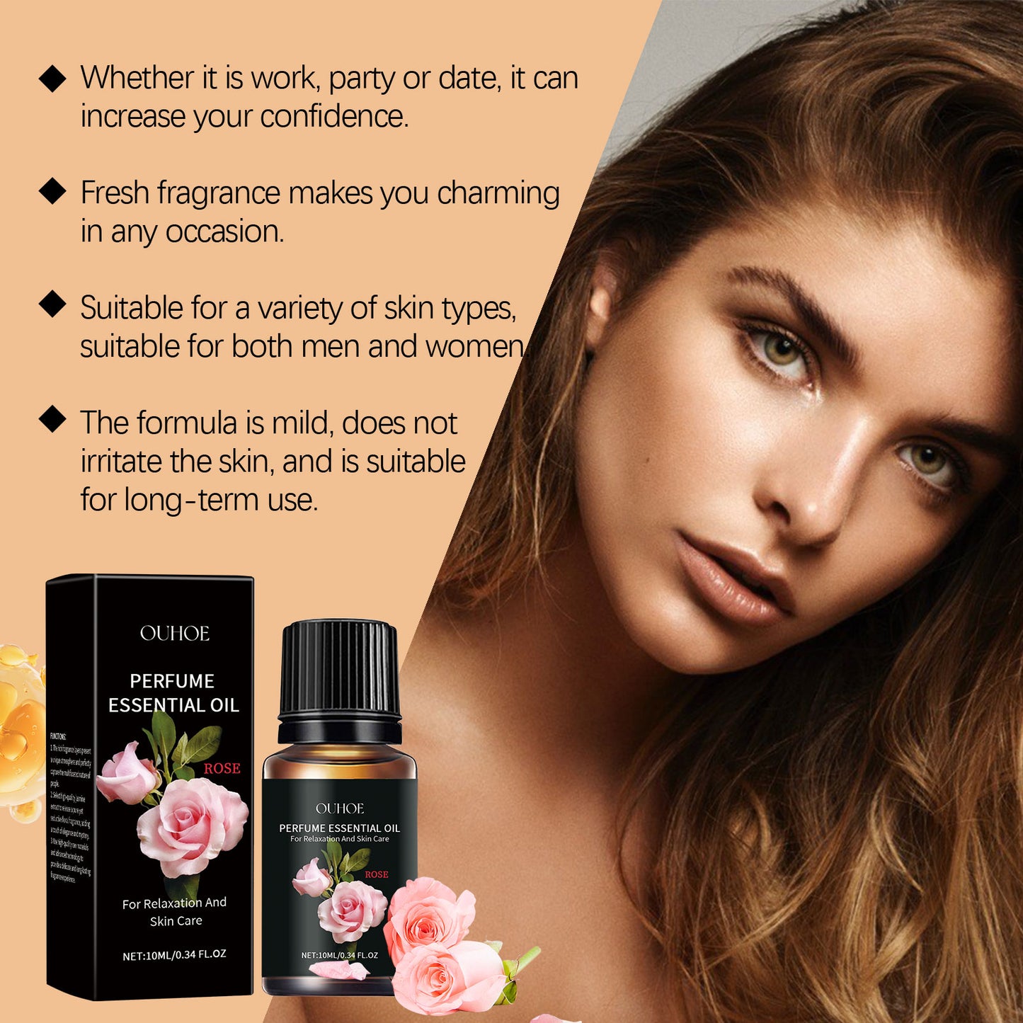 Rose Essential Oil | Nourishing Body Massage Treatment