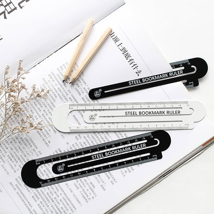 NovaTools Black And White Two Sided Ruler 12 Inch Length High Strength Manganese Steel