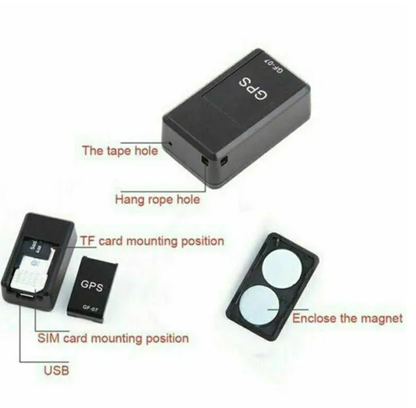 Magnetic GPS Locator | GF07 Mini Tracker, Black