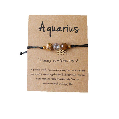 Tiger Eye Zodiac Bracelet | Natural Stone, 8mm