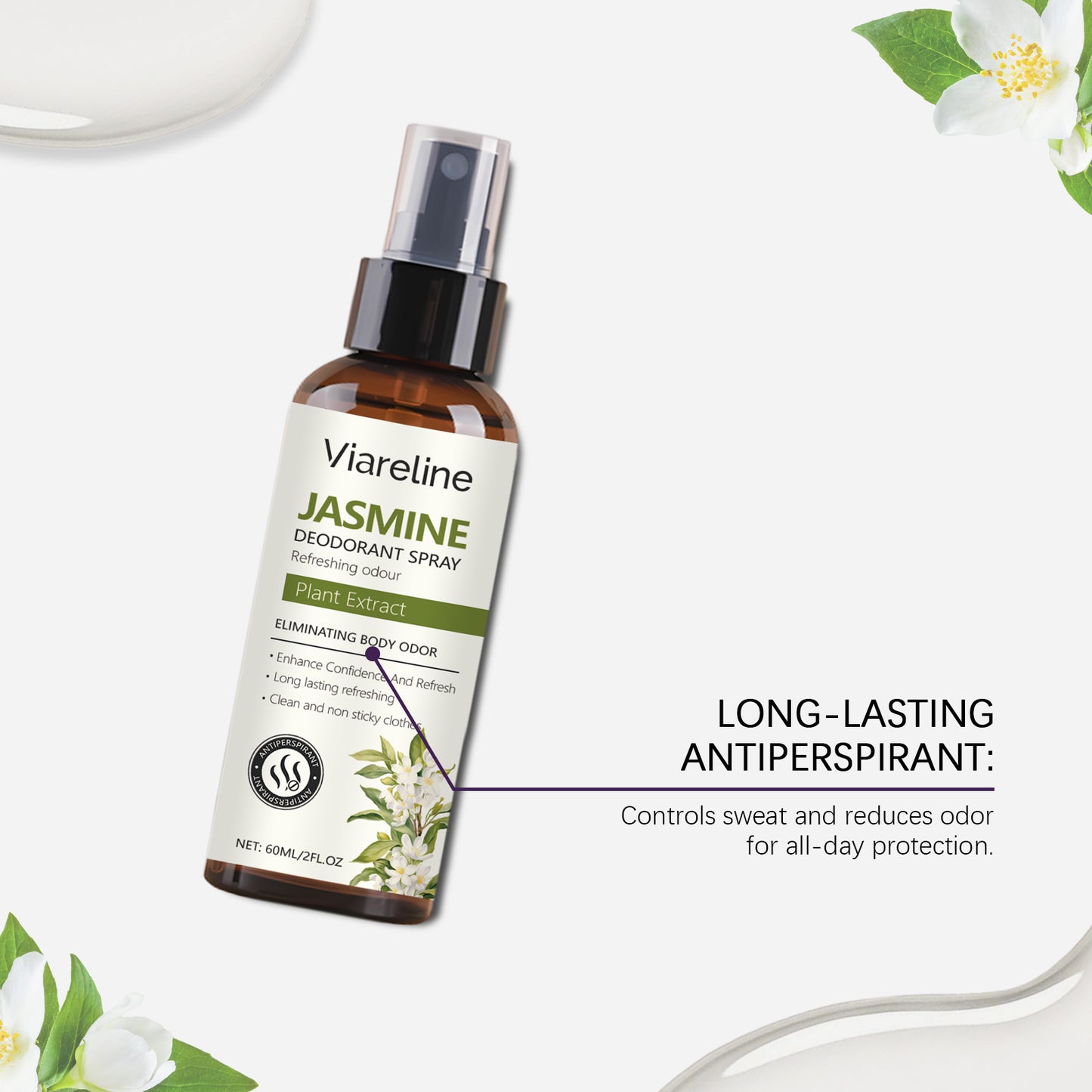 Jasmine Refreshing Spray | Natural Fragrance, Portable
