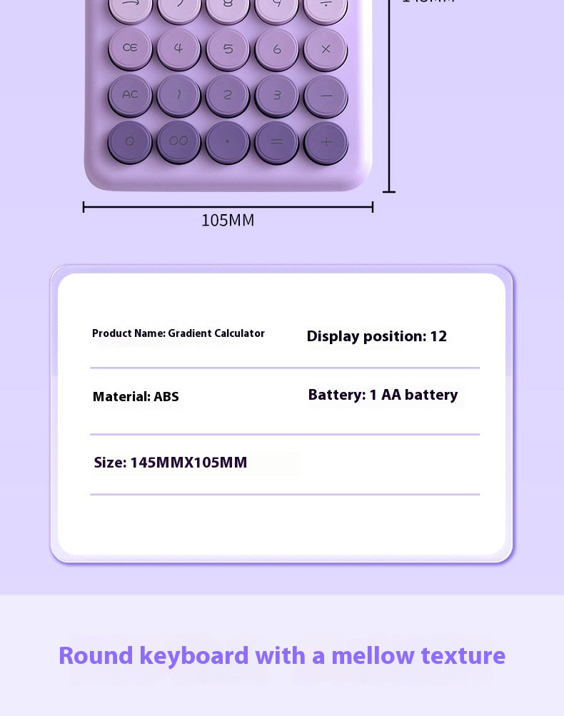 Gradient Color Desk Calculator