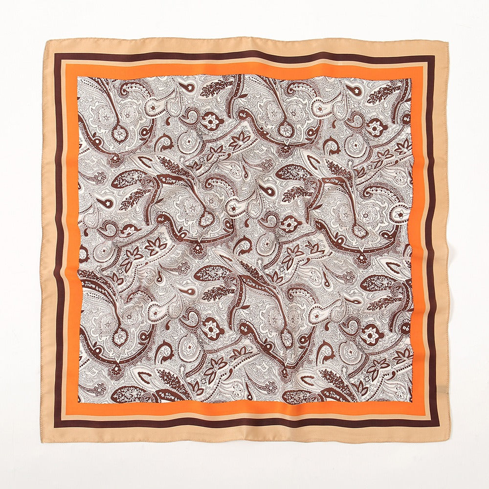 Fashionable and Western style scarf, cashew flower, women's headscarf square scarf