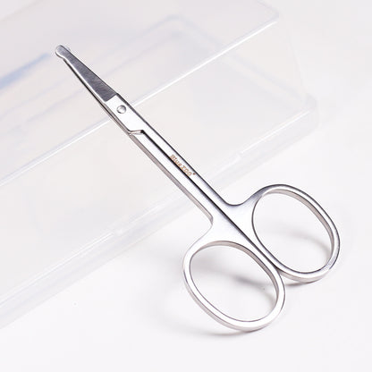 Stainless Steel Nose Hair Scissors | Silver, 9cm