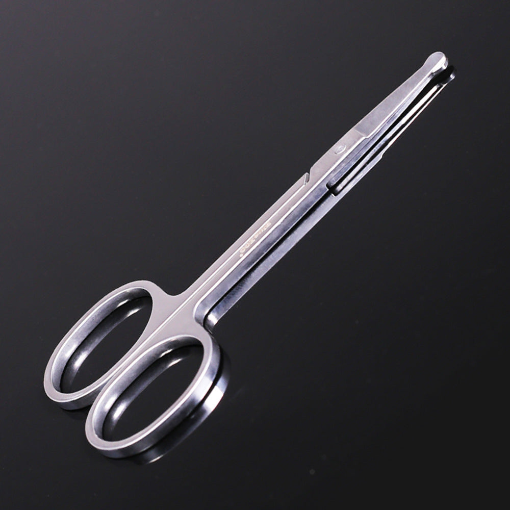 Stainless Steel Nose Hair Scissors | Silver, 9cm