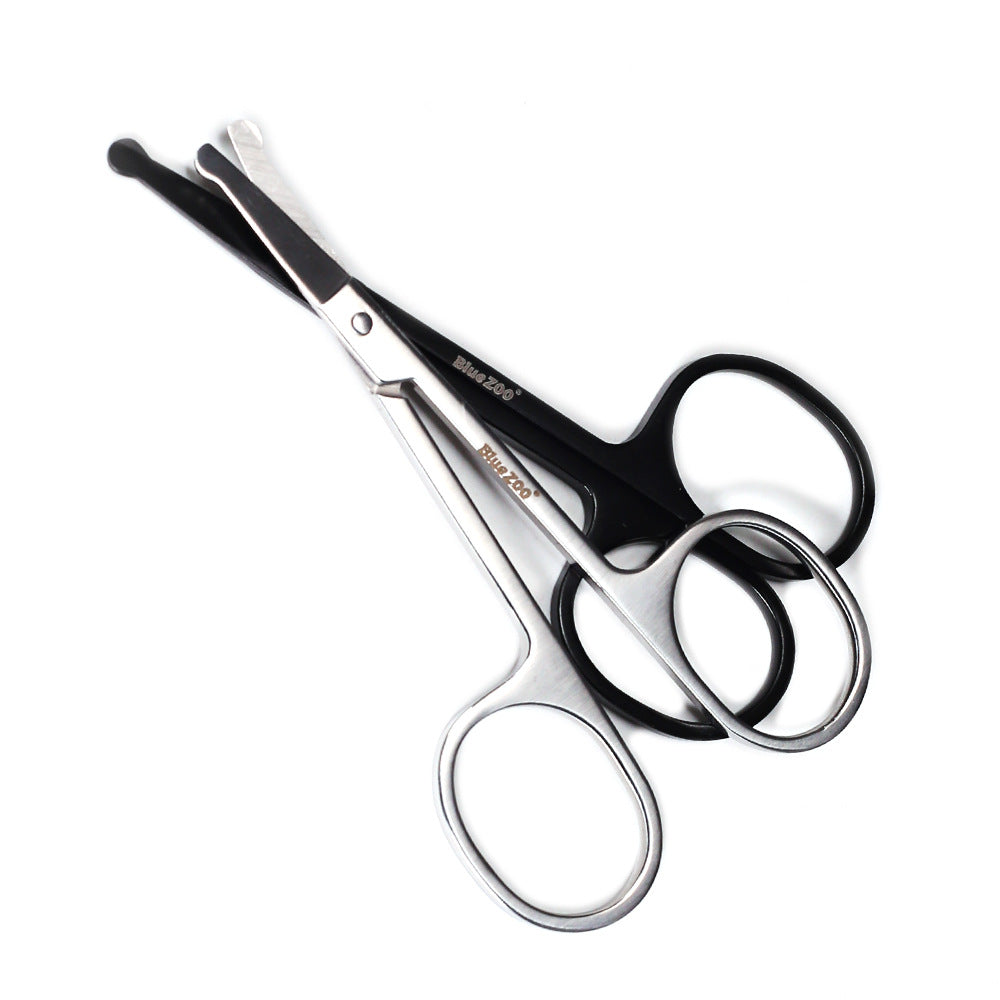 Stainless Steel Nose Hair Scissors | Silver, 9cm