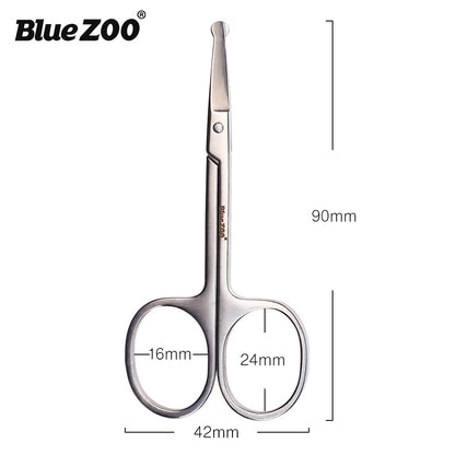 Stainless Steel Nose Hair Scissors | Silver, 9cm