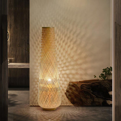 Bamboo Floor Lamp | Japanese Style, Dimmable, LED