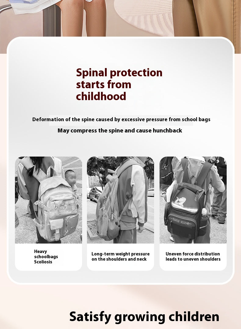 Student Schoolbag Lightweight And Large Capacity Backpack