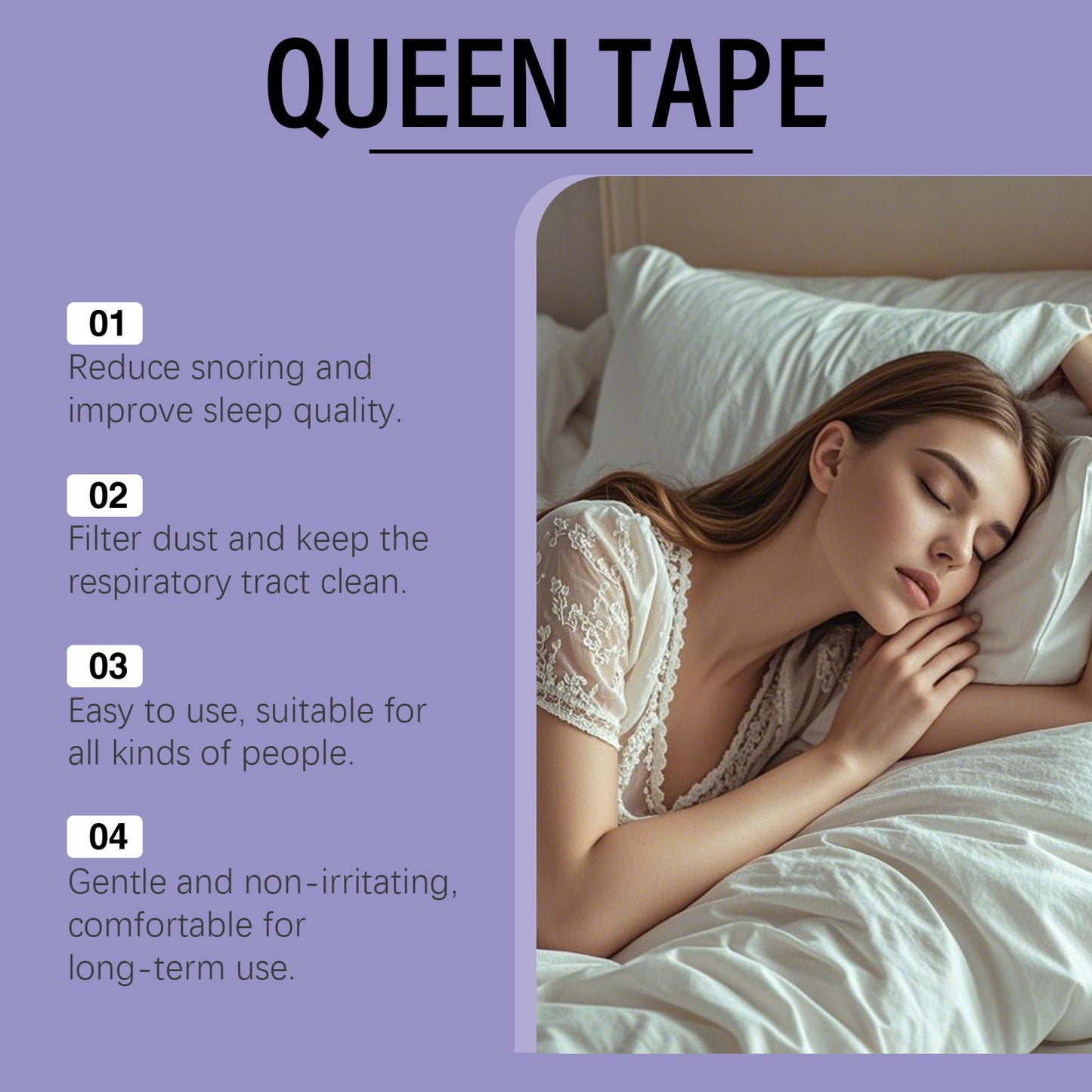 Anti-Snoring Sleep Patch | Stretchy Cotton
