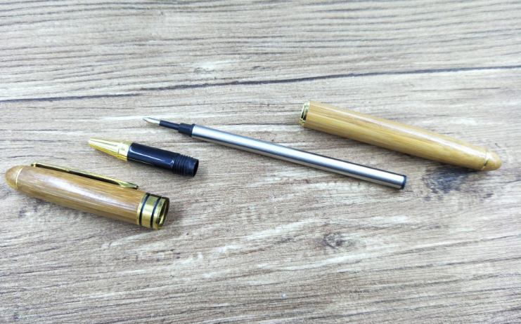 Bamboo Pen Classic Ball Pen 0.58mm Solid Gift Box For Elegant Writing