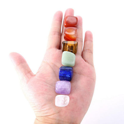 Natural Stone Chakra Set | 7 Polished Healing Crystals