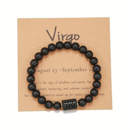 Tiger Eye Zodiac Bracelet | Natural Stone, 8mm