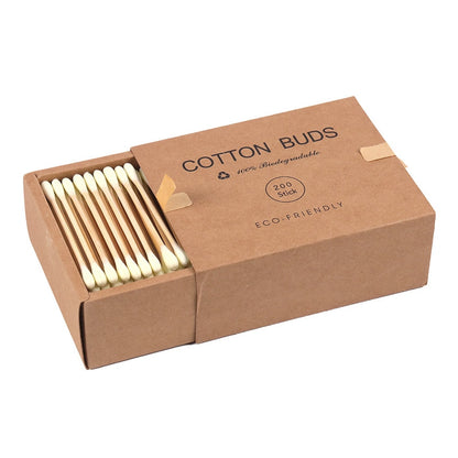 Bamboo Cotton Swabs | 200PCS, Double Head, Disposable