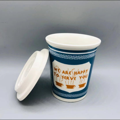 Ceramic Mug | NYC Paper Cup Style, 201-300ml
