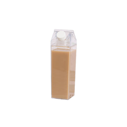 Plastic Milk Cup | Square Water Bottle, Milk Tea