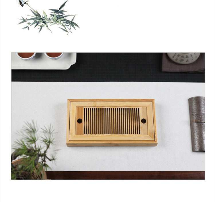 Bamboo Tea Tray | Simple Dry Brewing Table, Travel Set