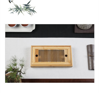 Bamboo Tea Tray | Simple Dry Brewing Table, Travel Set