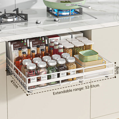 Carbon Steel Spice Rack | Adjustable, Black, 2 Pack