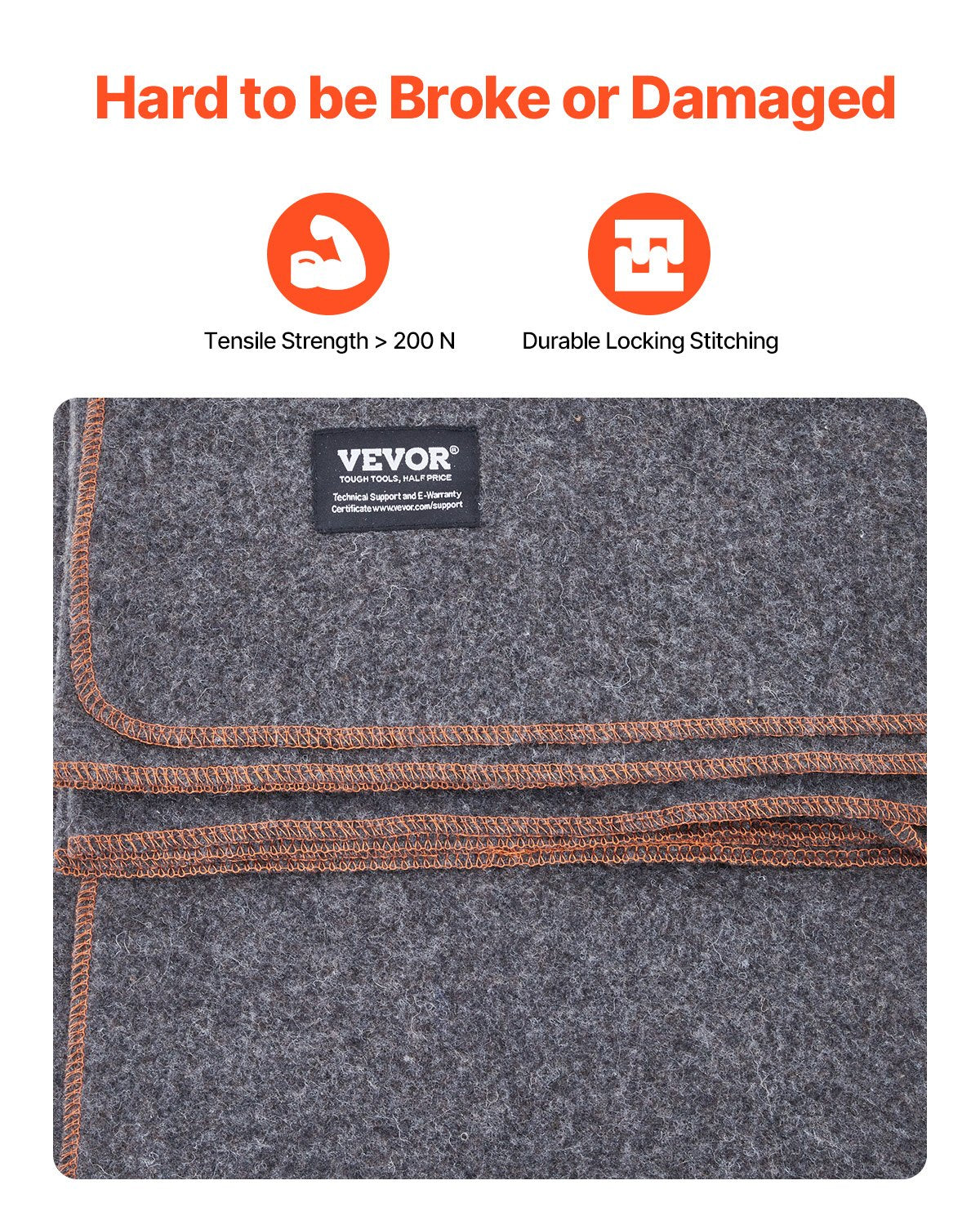 Wool Camping Blanket 64X 88 Warm For Camping Hiking Travel Light Grey
