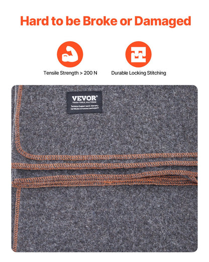 Wool Camping Blanket 64X 88 Warm For Camping Hiking Travel Light Grey