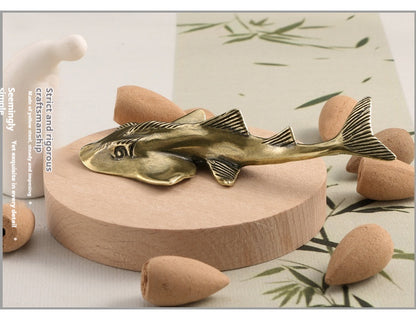 Copper Ornament | Handmade Antique-Style Stingray Figurine