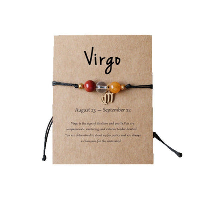Tiger Eye Zodiac Bracelet | Natural Stone, 8mm