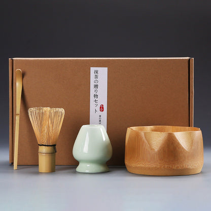 Matcha Tea Brush Set | Hyakumonari, Japanese Gift Box