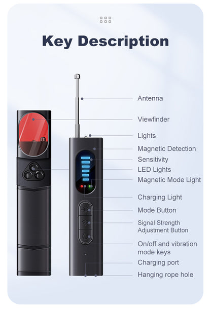 Wireless Camera Detector | T15 Model, Sound & Vibration