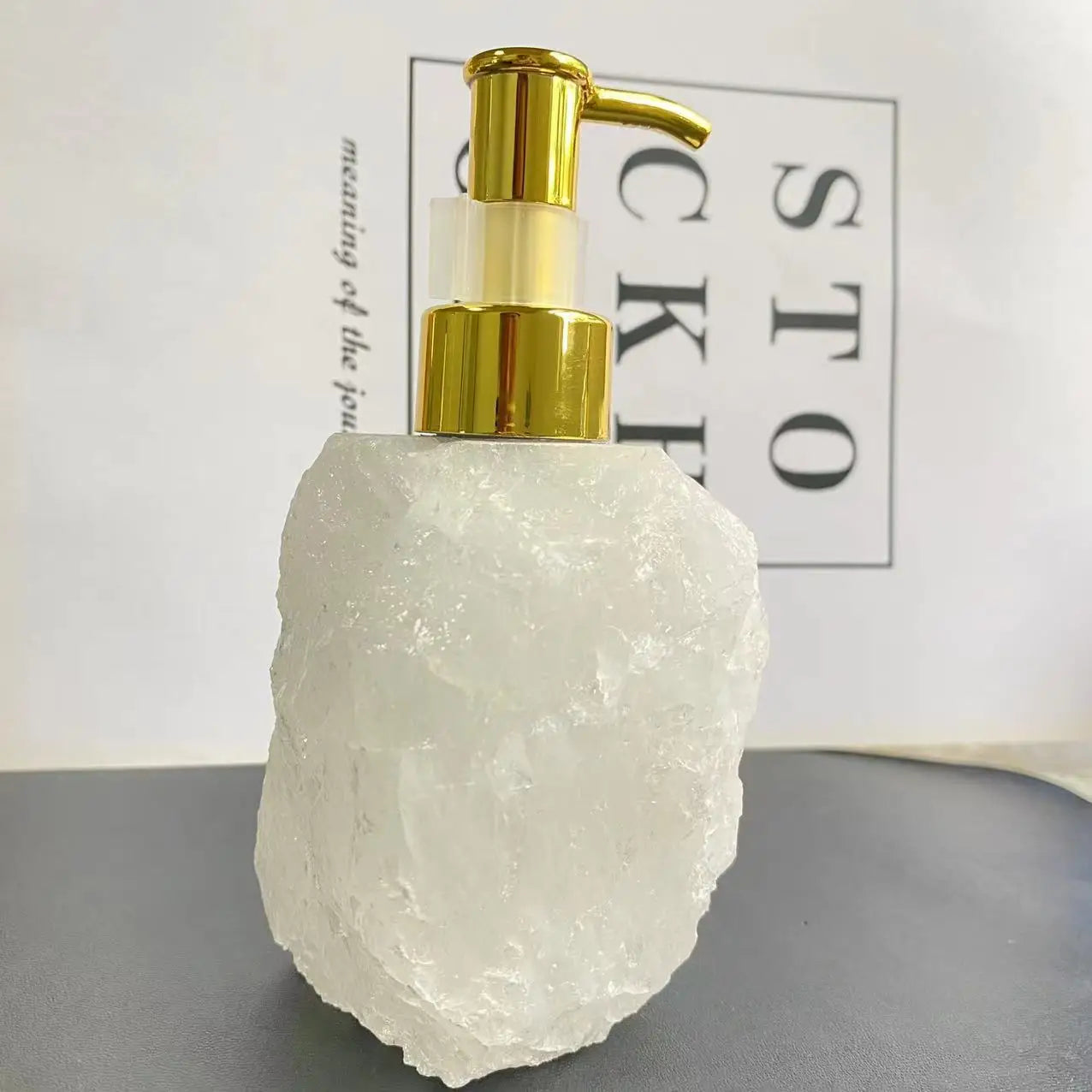 Pink Crystal Dispenser | 30ml Liquid Bottle