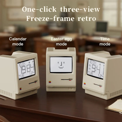Digital Alarm Clock | Retro Mac Design with Radio