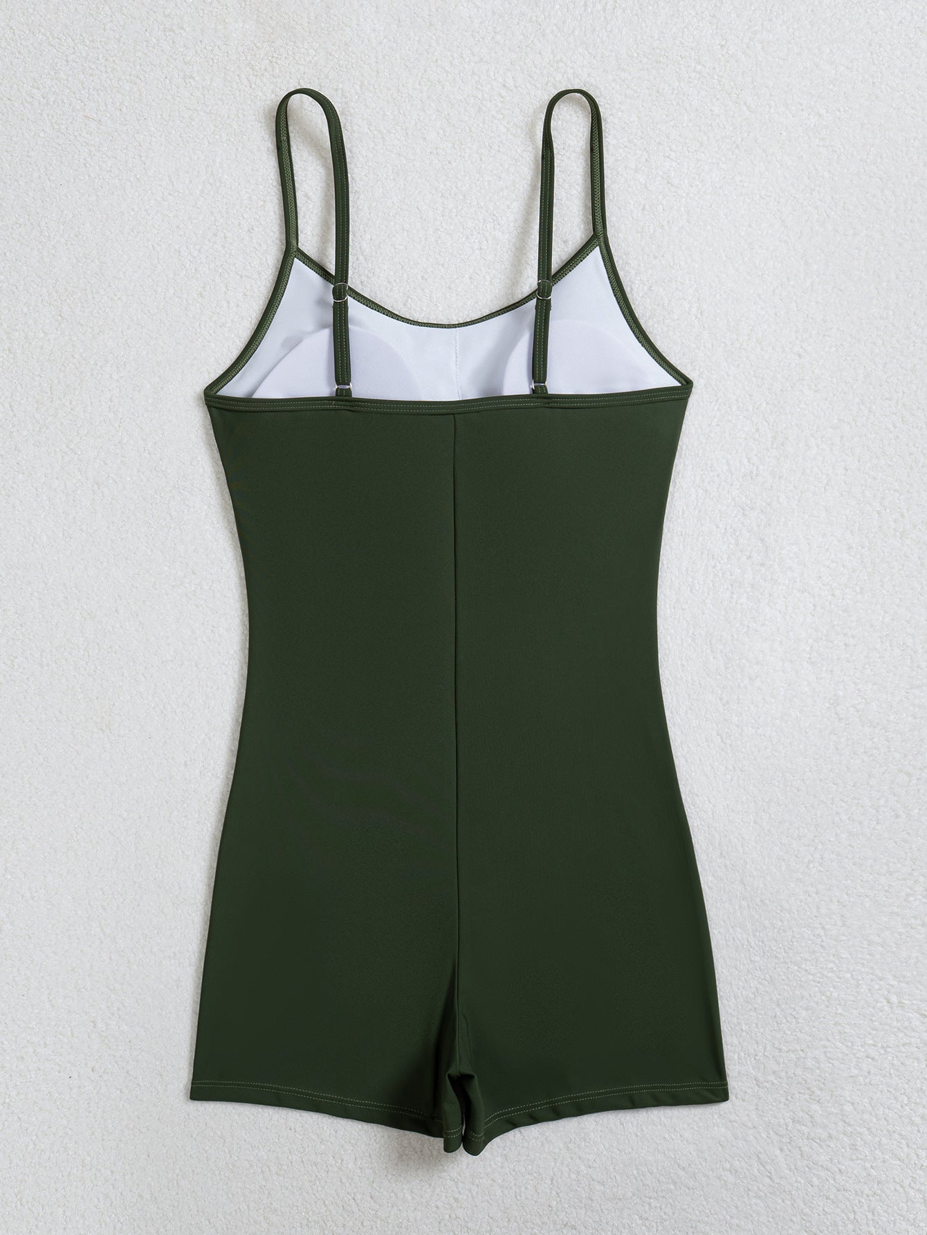 Nylon One-Piece Bikini Swimsuit | Solid Color, Sexy