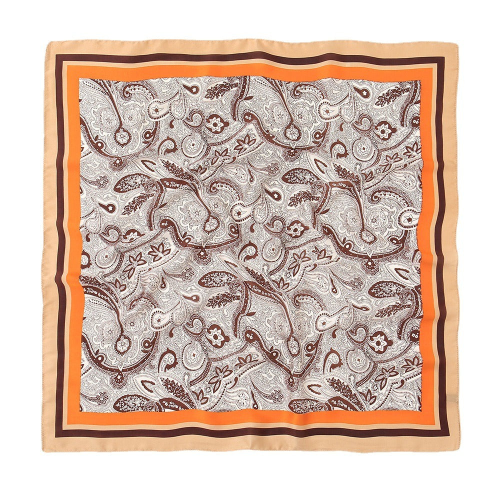 Fashionable and Western style scarf, cashew flower, women's headscarf square scarf