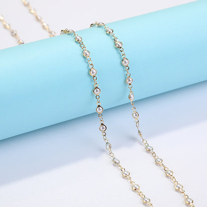 Crystal Pendant Necklace | Teardrop, Korean Style