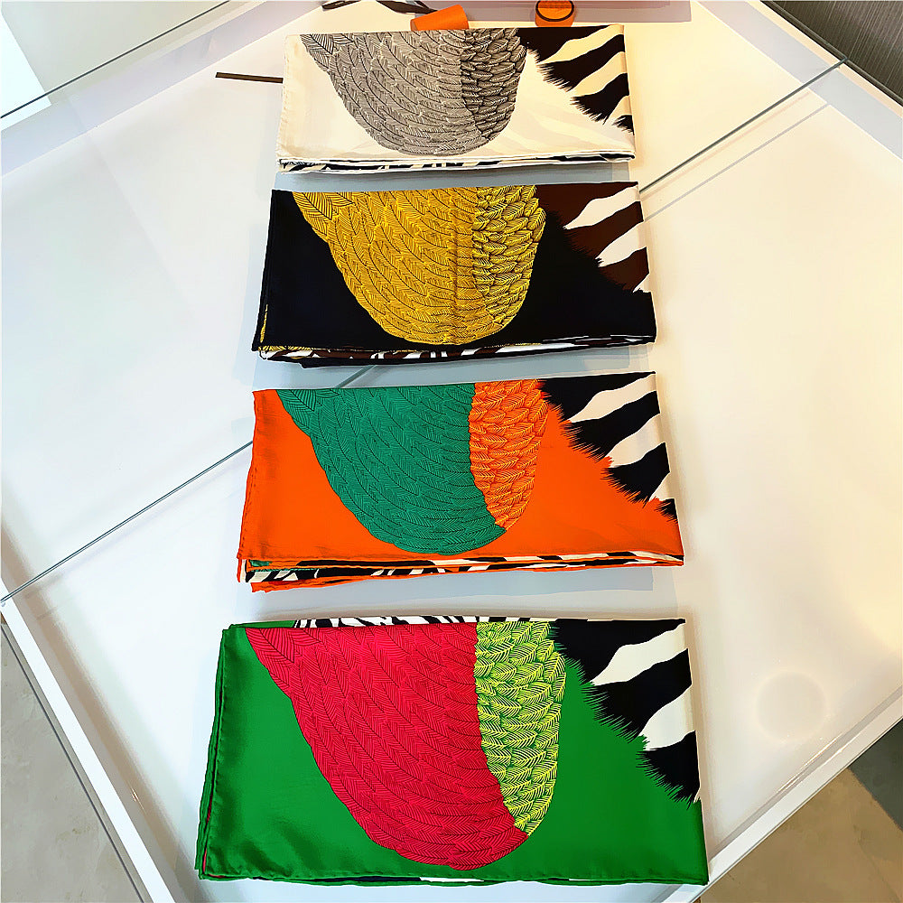 Silk Twill Square Scarf | Pegasus Angel Wings