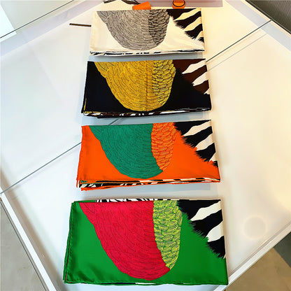 Silk Twill Square Scarf | Pegasus Angel Wings