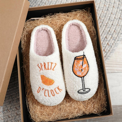 Faux Fur Home Slippers | Green, Orange, Unisex