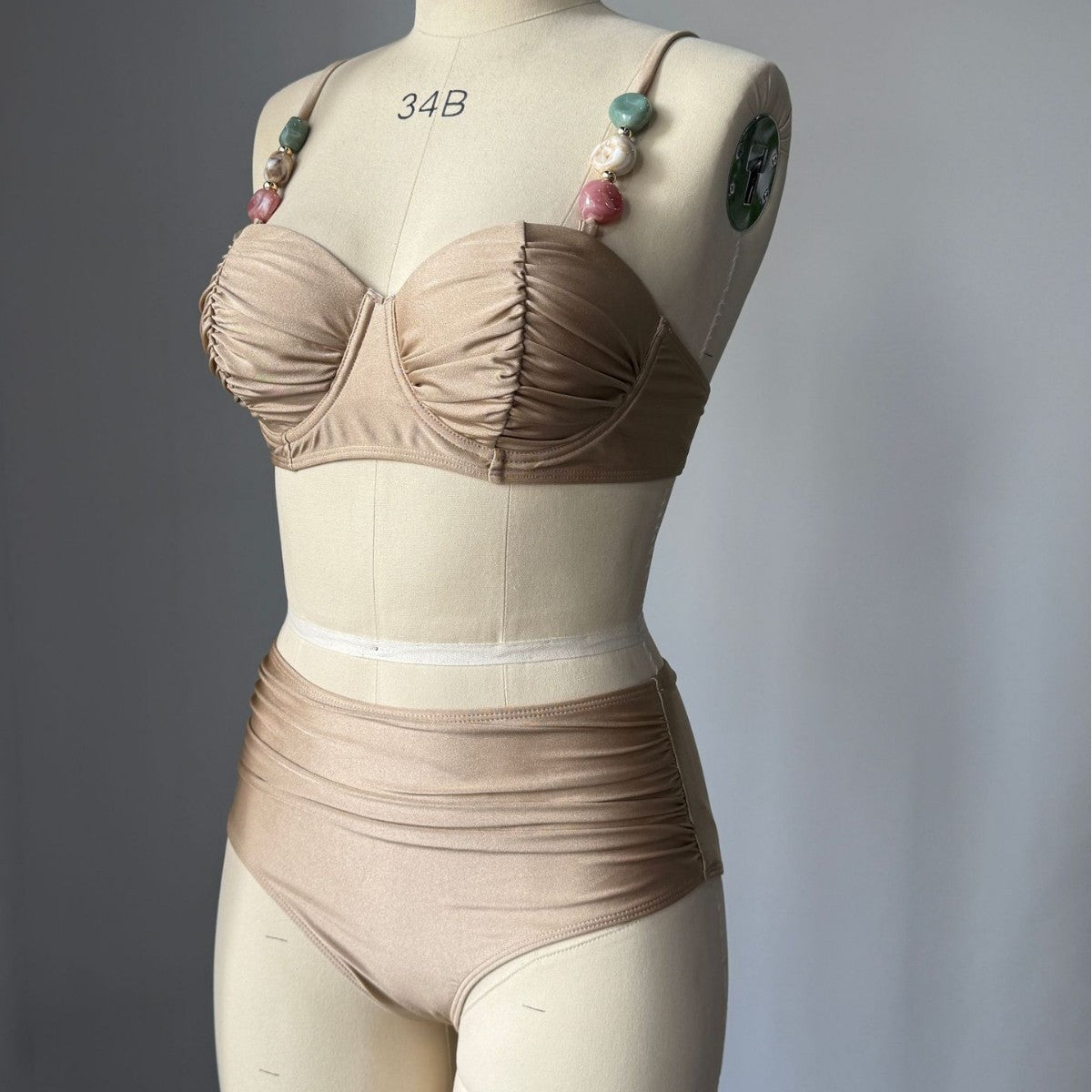 Polyester Split Swimsuit | Women's Beach Bikini