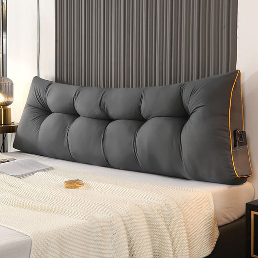 Feather-Cotton Backrest | Classic Triangular Cushion