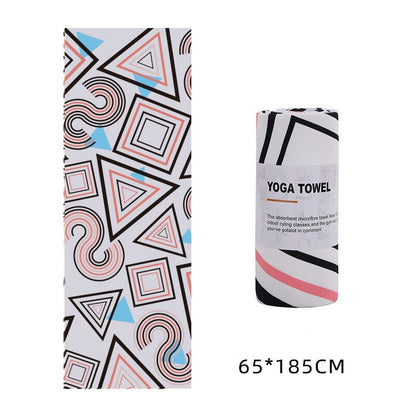 Microfiber Yoga Towel | 183x63cm, Non-Slip, Printed