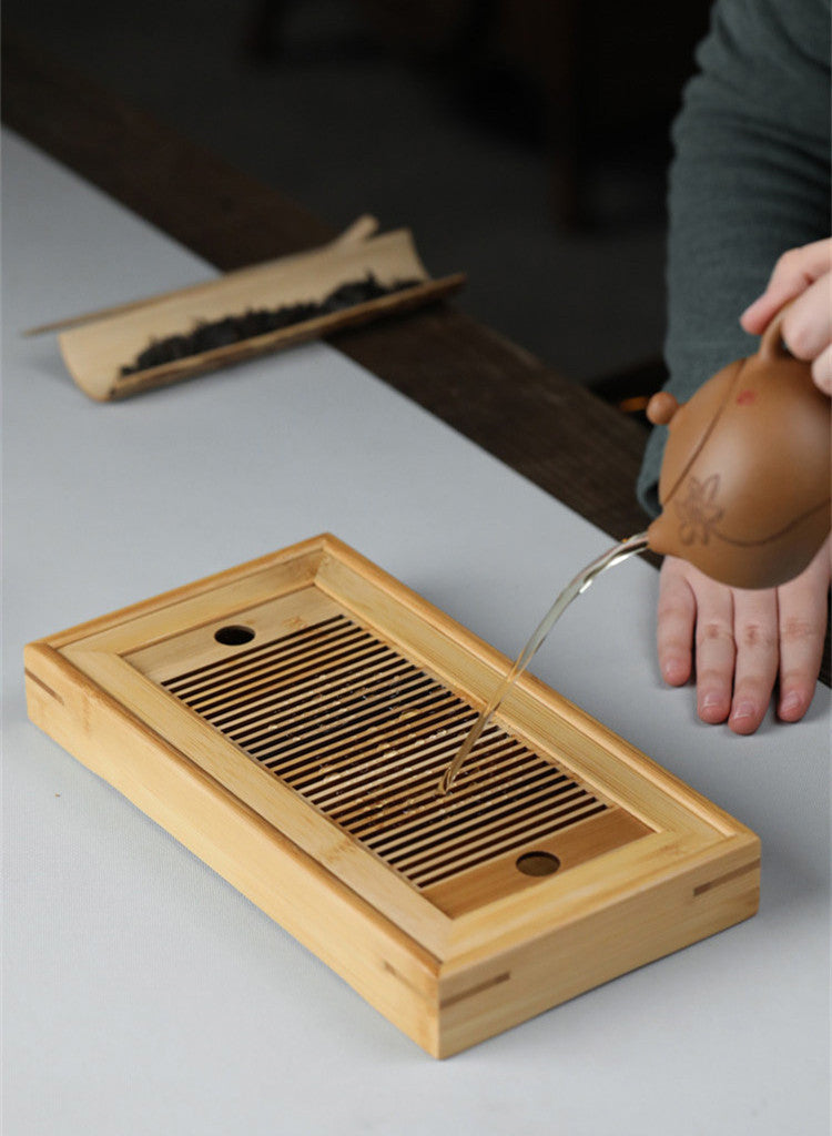 Bamboo Tea Tray | Simple Dry Brewing Table, Travel Set
