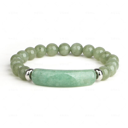 Agate Bracelet | Pink Crystal, 8mm, Women's