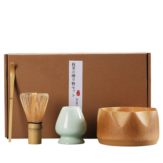 Matcha Tea Brush Set | Hyakumonari, Japanese Gift Box