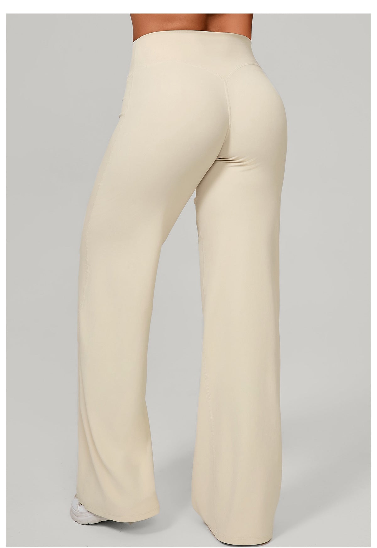 Cotton Blend Yoga Pants | High-Waisted, Straight Leg