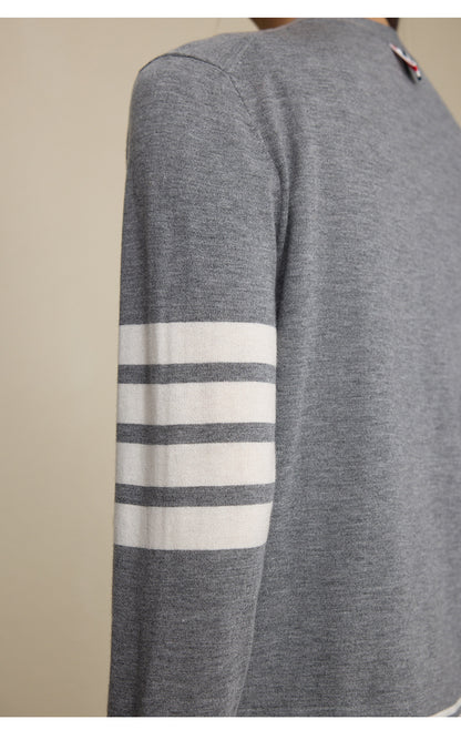 Wool Blend Striped Sweater | Long Sleeve, Women, Casual